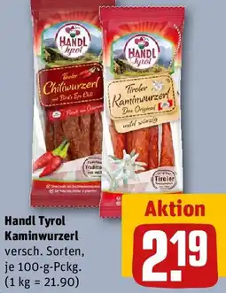REWE Handl Tyrol Kaminwurzerl Angebot