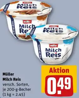 REWE Müller Milch Reis Angebot