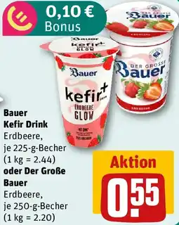 REWE Bauer Kefir Drink oder Der Große Bauer Angebot