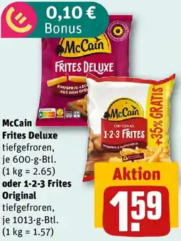 REWE McCain Frites Deluxe oder 1-2-3 Frites Original Angebot