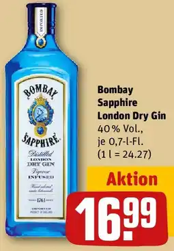 REWE Bombay Sapphire London Dry Gin Angebot