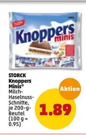 PENNY Storck Knoppers Minis 200g Angebot