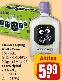 REWE Kleiner Feigling Wodka Feige oder Original Angebot