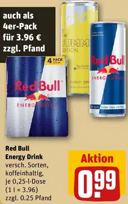 REWE Red Bull Energy Drink Angebot