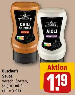 REWE Butcher's Sauce Angebot