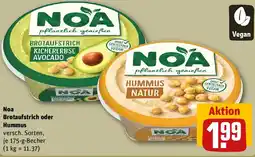 REWE Noa Brotaufstrich oder Hummus Angebot