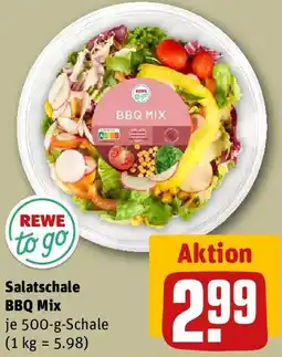 REWE REWE to go Salatschale BBQ Mix Angebot