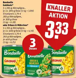 REWE Bonduelle Goldmais oder Erbsen & Möhrchen Angebot