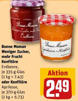REWE Bonne Maman Weniger Zucker, mehr Frucht Konfitüre oder Konfitüre Aprikose Angebot