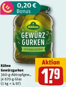 REWE Kühne Gewürzgurken Angebot