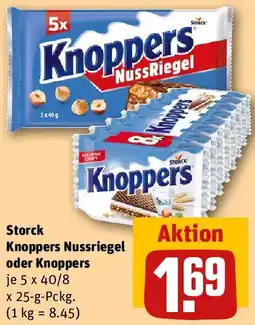REWE Storck Knoppers Nussriegel oder Knoppers Angebot