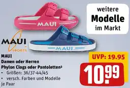 REWE MAUI Damen oder Herren Phylon Clogs oder Pantoletten Angebot