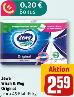REWE Zewa Wisch & Weg Original Angebot