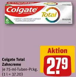REWE Colgate Total Zahncreme Angebot