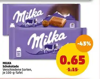 PENNY Milka Schokolade 100g Angebot