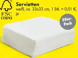 TEDi Servietten Angebot