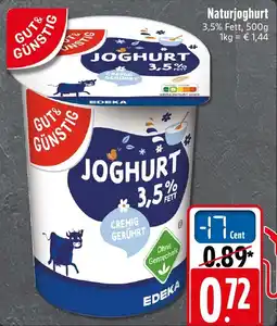 SBK GUT& GÜNSTIG Naturjoghurt Angebot
