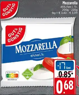 SBK GUT& GÜNSTIG Mozzarella Angebot