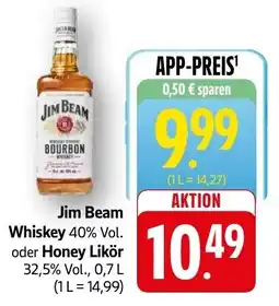 SBK Jim Beam Whiskey oder Honey Likör Angebot