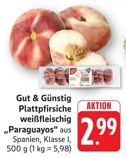 SBK Gut & Günstig Plattpfirsiche weißfleischig ,,Paraguayos" Angebot
