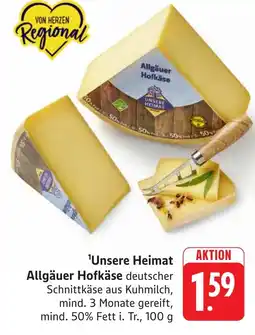 SBK Unsere Heimat Allgäuer Hofkäse Angebot