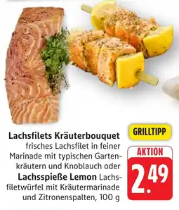 SBK Lachsfilets Kräuterbouquet oder Lachsspieẞe Lemon Angebot