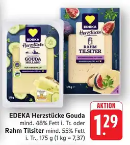 SBK EDEKA Herzstücke Gouda oder Rahm Tilsiter Angebot