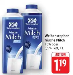 SBK Weihenstephan frische Milch Angebot