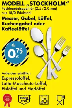 TEDi Messer, Gabel, Löffel, Kuchengabel oder Kaffeelöffel Angebot