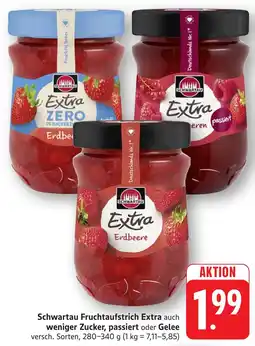 SBK Schwartau Fruchtaufstrich Extra auch weniger Zucker, passiert oder Gelee Angebot