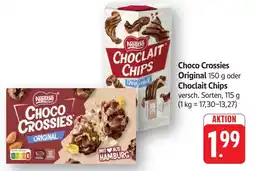 SBK Choco Crossies Original oder Choclait Chips Angebot