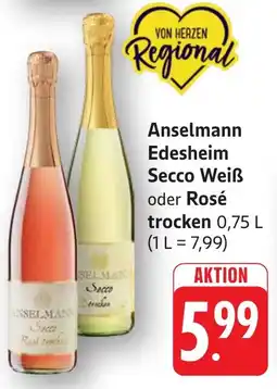 SBK Anselmann Edesheim Secco Weiß oder Rosé trocken Angebot