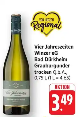 SBK Vier Jahreszeiten Winzer eG Bad Dürkheim Grauburgunder trocken Angebot