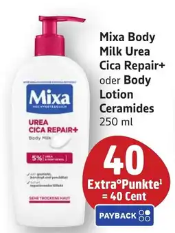 SBK Mixa Body Milk Urea Cica Repair+ oder Body Lotion Ceramides Angebot
