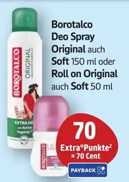 SBK Borotalco Deo Spray Original auch Soft oder Roll on Original auch Soft Angebot
