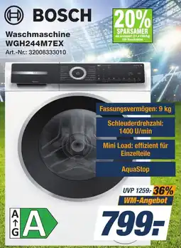 Expert Technomarkt BOSCH Waschmaschine WGH244M7EX Angebot