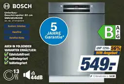 Expert Technomarkt BOSCH Unterbau Geschirrspüler 60 cm SMU4EUS00D Angebot