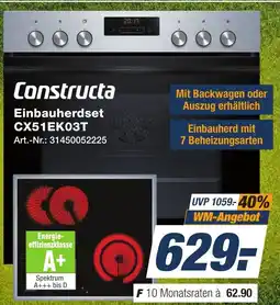 Expert Technomarkt Constructa Einbauherdset CX51EK03T Angebot