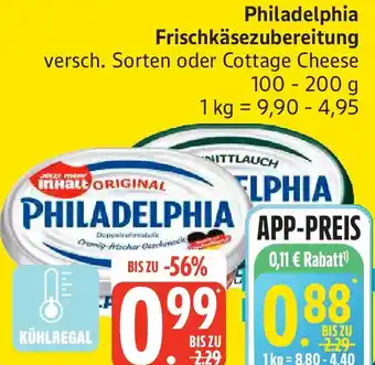 Philadelphia Frischkäsezubereitung