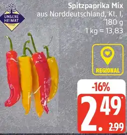Edeka UNSERE HEIMAT Spitzpaprika Mix Angebot