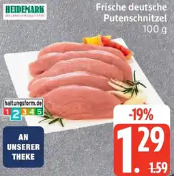 Edeka HEIDEMARK Frische deutsche Putenschnitzel Angebot