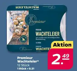 NETTO Premieur frische wachteleier Angebot