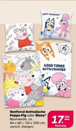 NETTO Renforcé bettwäsche peppa pig Angebot