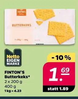 NETTO Netto eigenmarke finton’s butterkeks Angebot