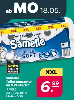 NETTO Netto eigenmarke samelle toilettenpapier Angebot
