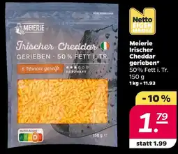 NETTO Meierie irischer cheddar gerieben Angebot