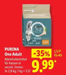 Lidl Purina one adult Angebot
