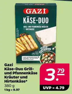 NETTO Gazi käse-duo grill- und grillsaison hkräuter und hirtenkäse Angebot