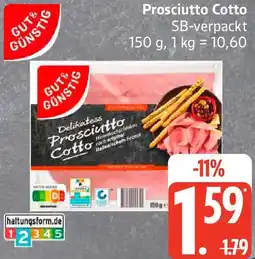 Edeka GUT& GÜNSTIG Prosciutto Cotto Angebot
