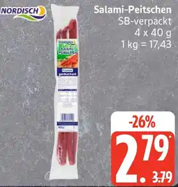 Edeka NORDISCH Salami-Peitschen Angebot